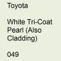 Preview: Toyota, White Tricoat Pearl (Also Cladding), 049.